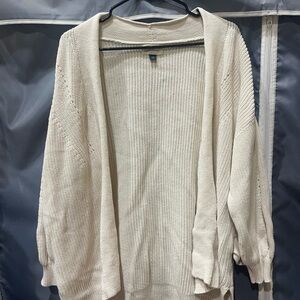 Universal Thread Cream Open-Front Cardigan